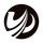A bold, abstract black and white circular logo featuring curved swirls and shapes, creating a dynamic, modern design with contrasting positive and negative space.