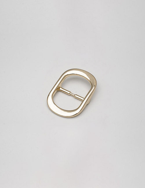 A single YIPAI Buckles gold-toned metal belt buckle with a rounded rectangular shape is displayed on a plain light gray background.