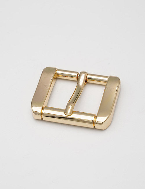 A gold-colored, rectangular YIPAI Buckles belt buckle with rounded corners is displayed on a plain white background.