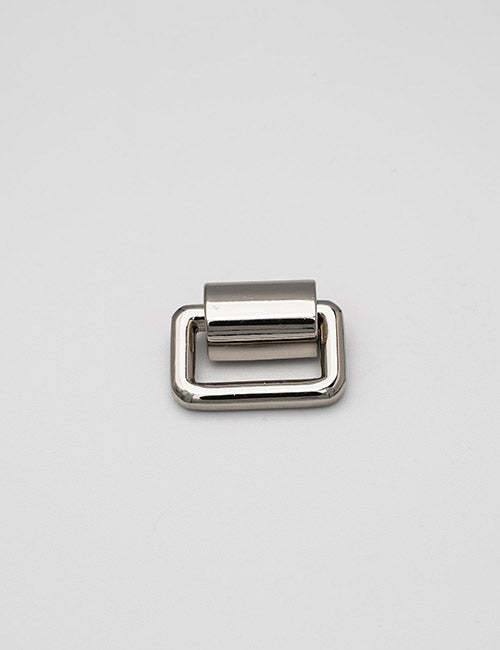 A shiny, silver rectangular metal handle by YIPAI with a rounded top lies centered on a plain white background.