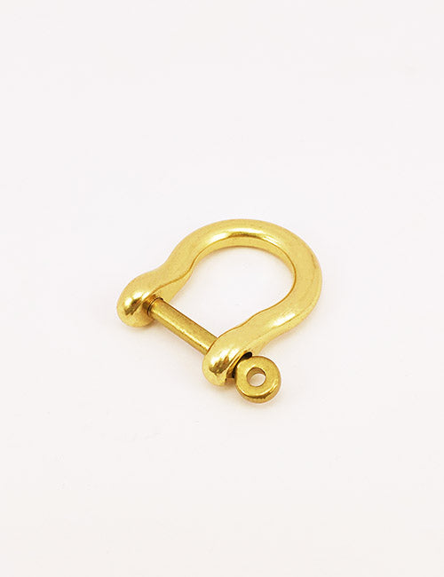 A YIPAI Handles gold-colored metal D-shackle with a threaded pin is displayed on a plain white background.