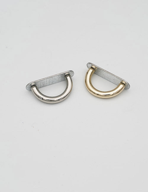 Two YIPAI Handles, each with a flat base and metal D-ring design—one in silver finish and one in gold—are side by side on a plain white background.
