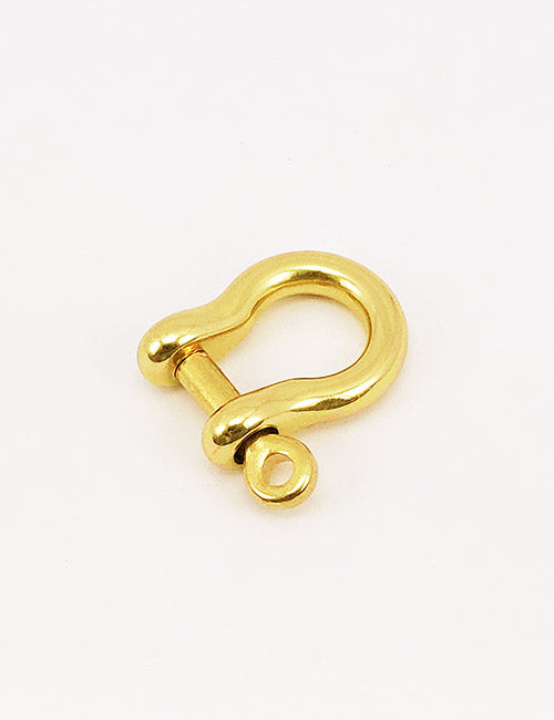 A YIPAI Handles product in shiny gold, featuring a rounded D-shaped metal body and removable screw pin, displayed on a plain white background.