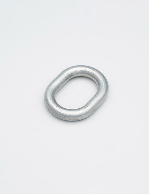 A single oval-shaped metal ring from YIPAIs Rings & Slides collection, featuring a smooth, shiny surface, is displayed on a plain white background.
