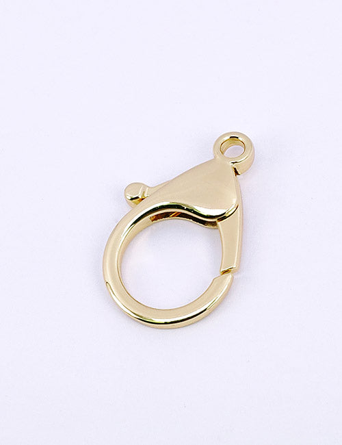 The YIPAI Snap Hooks in a gold color are displayed on a plain white background, making them ideal for jewelry making projects.