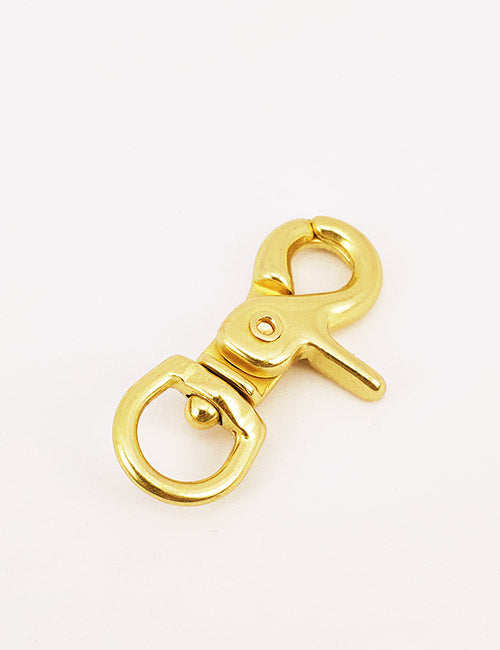 The YIPAI Snap Hooks feature a shiny gold swivel lobster clasp with a spring-loaded arm and rounded base, displayed on a plain white background.