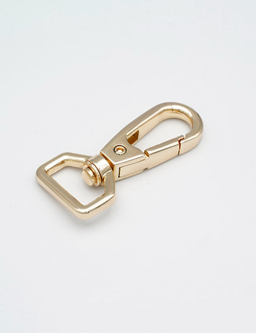 A YIPAI Snap Hook in gold color features a metal swivel clasp with a rectangular base and spring-loaded gate, shown against a plain white background.