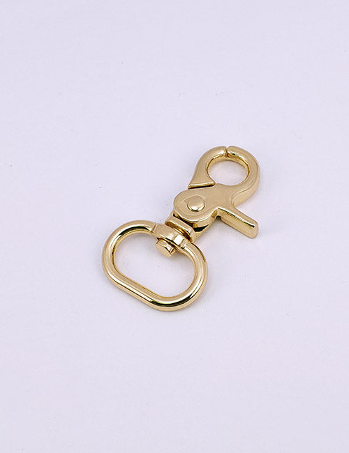 The YIPAI Snap Hooks feature a gold metal swivel design with a spring-loaded clasp and an attached round loop, set against a plain white background.
