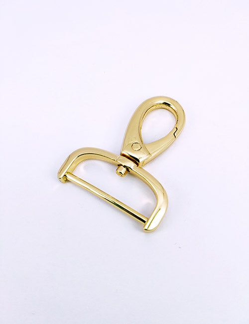 The YIPAI Snap Hooks, gold metal with a spring-loaded clasp, are designed for attaching to straps or bags and are displayed on a plain white background.