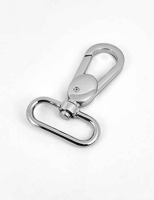 A YIPAI Snap Hook, featuring a shiny silver finish with a spring-loaded clasp and oval loop, is displayed on a plain white background.